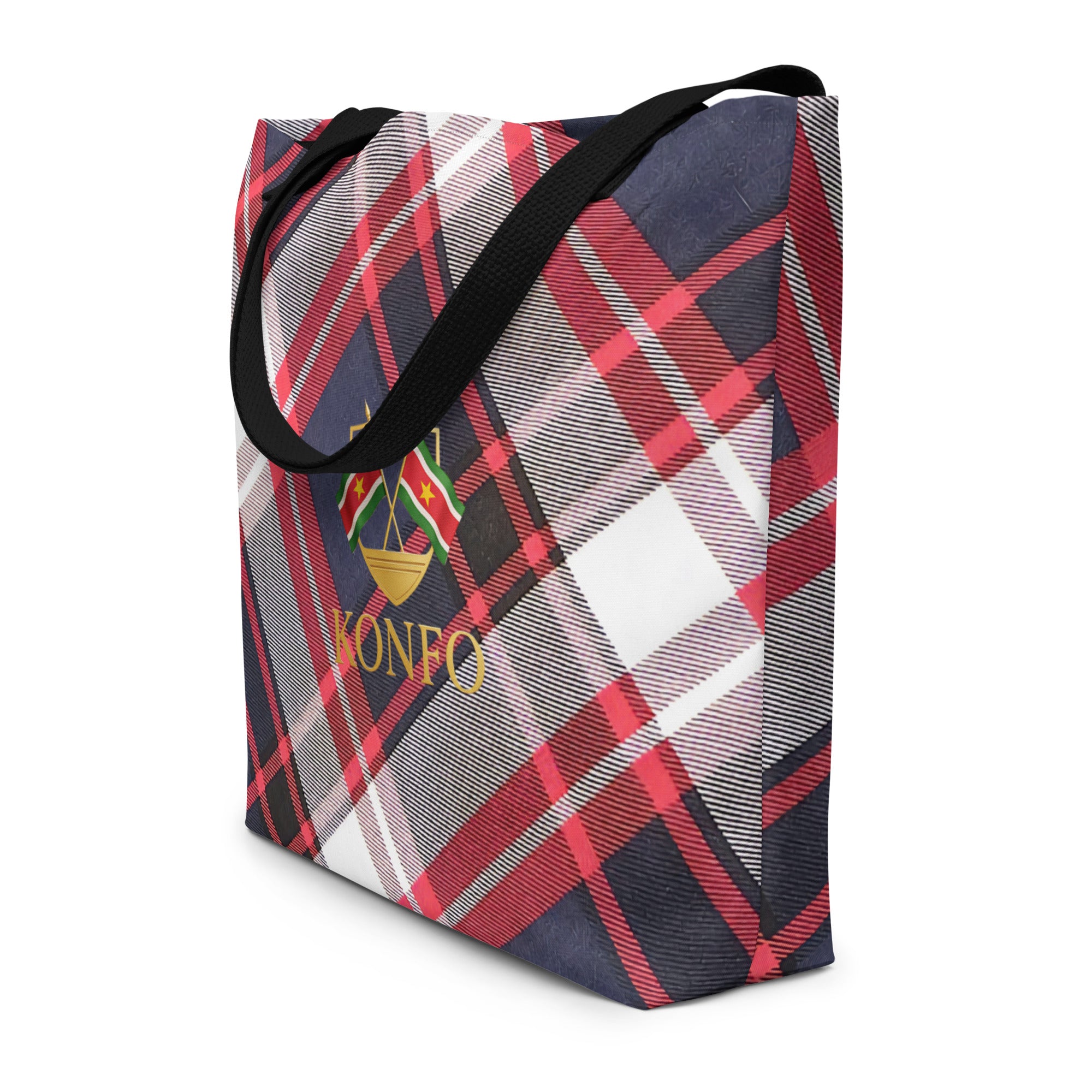Konfo Dark Tartan (Tote Bag Large)