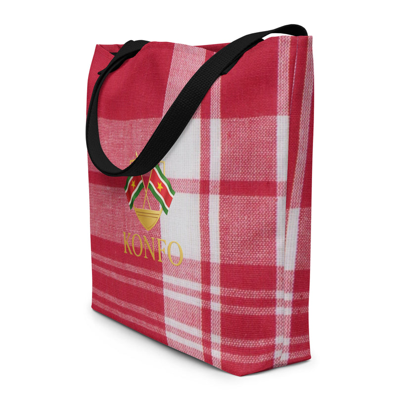 Konfo Red Plaid (Tote Bag Large)