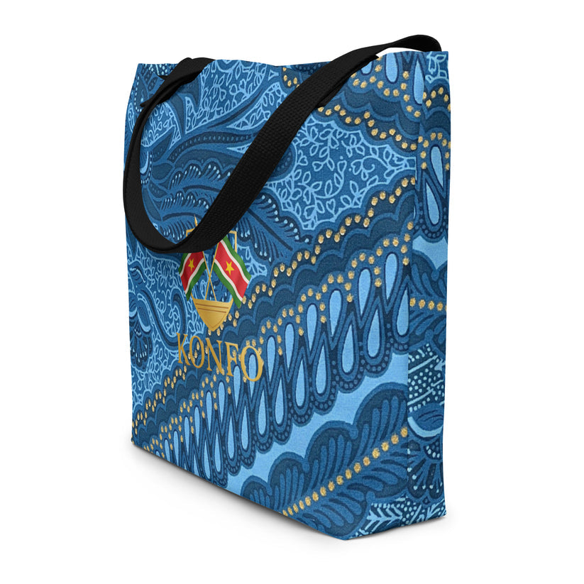 Konfo Blue Batik (Tote Bag Large)
