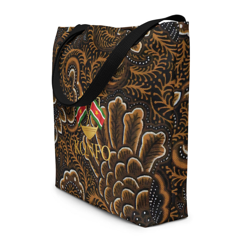 Konfo Brown Batik (Tote Bag Large)