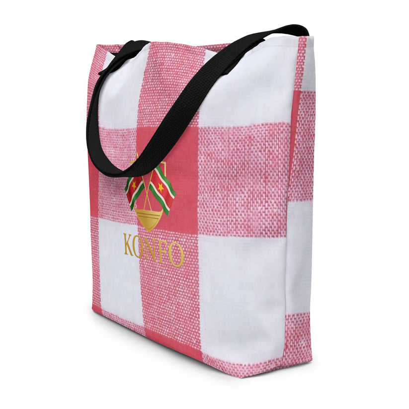 Konfo Red Check (Tote Bag Large)