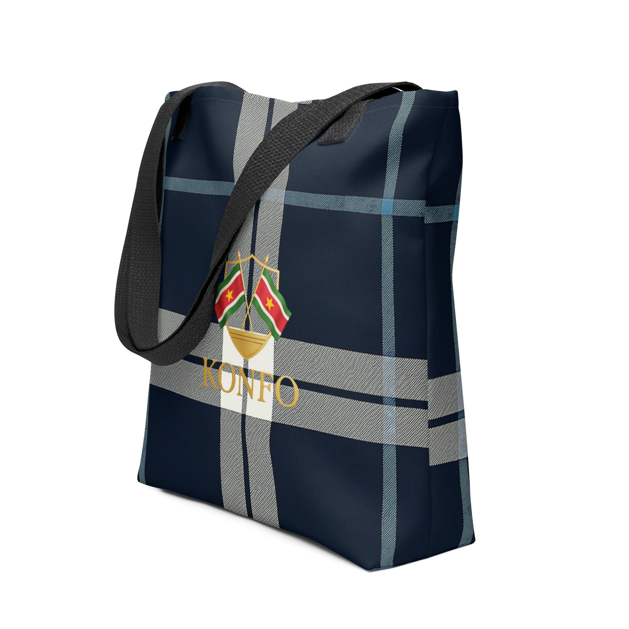 Konfo Navy Check (Tote Bag)