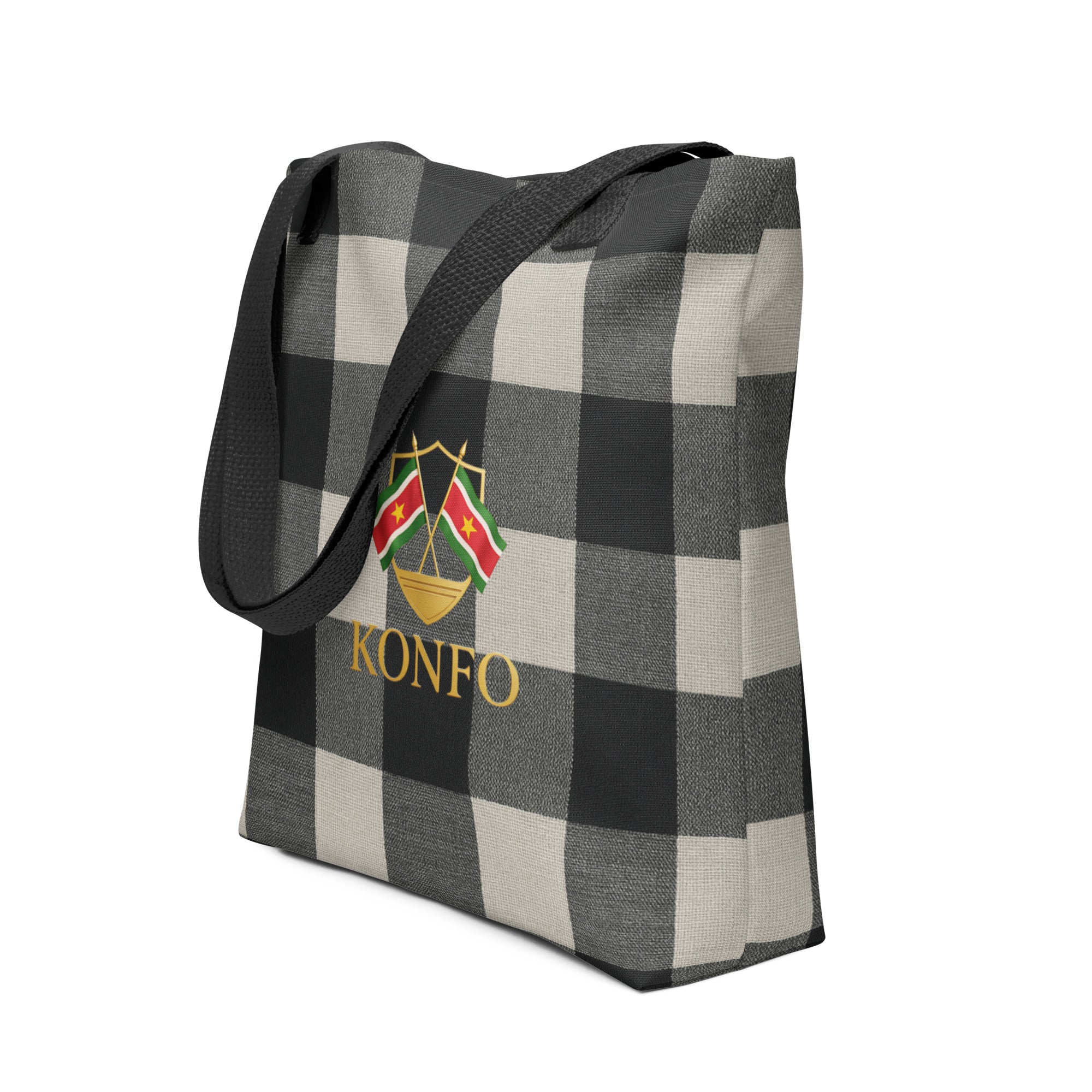 Konfo Black Plaid (Tote Bag)