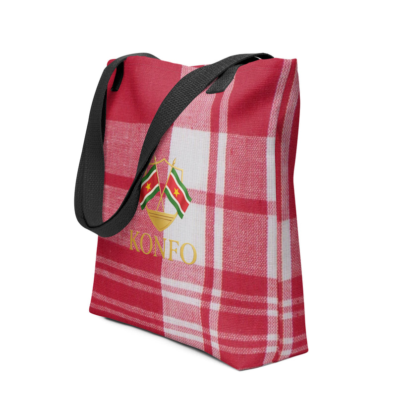 Konfo Red Plaid (Tote Bag)