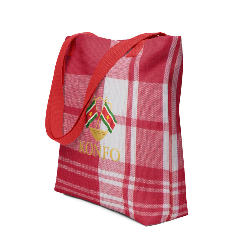 Konfo Red Plaid (Tote Bag)