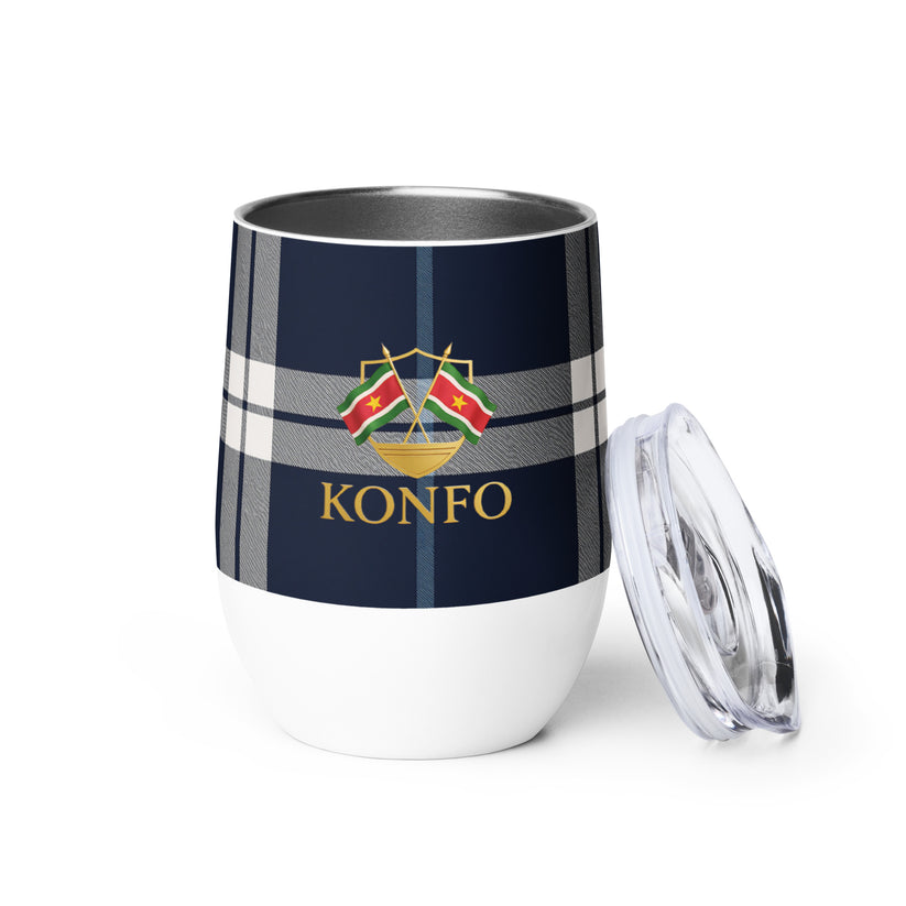 Konfo Navy Check (Tumbler)